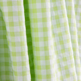 Seersucker à carreaux vert clair - Ribes y Casals