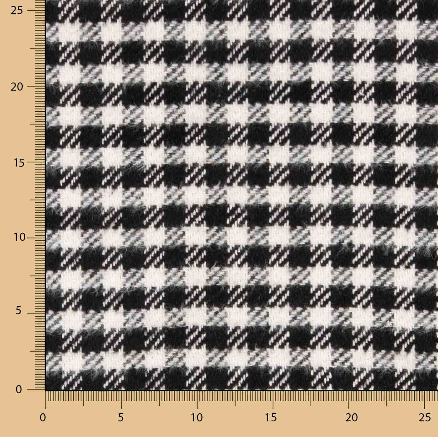Tweed de laine tissu Oxford noir et blanc - Ribes y Casals