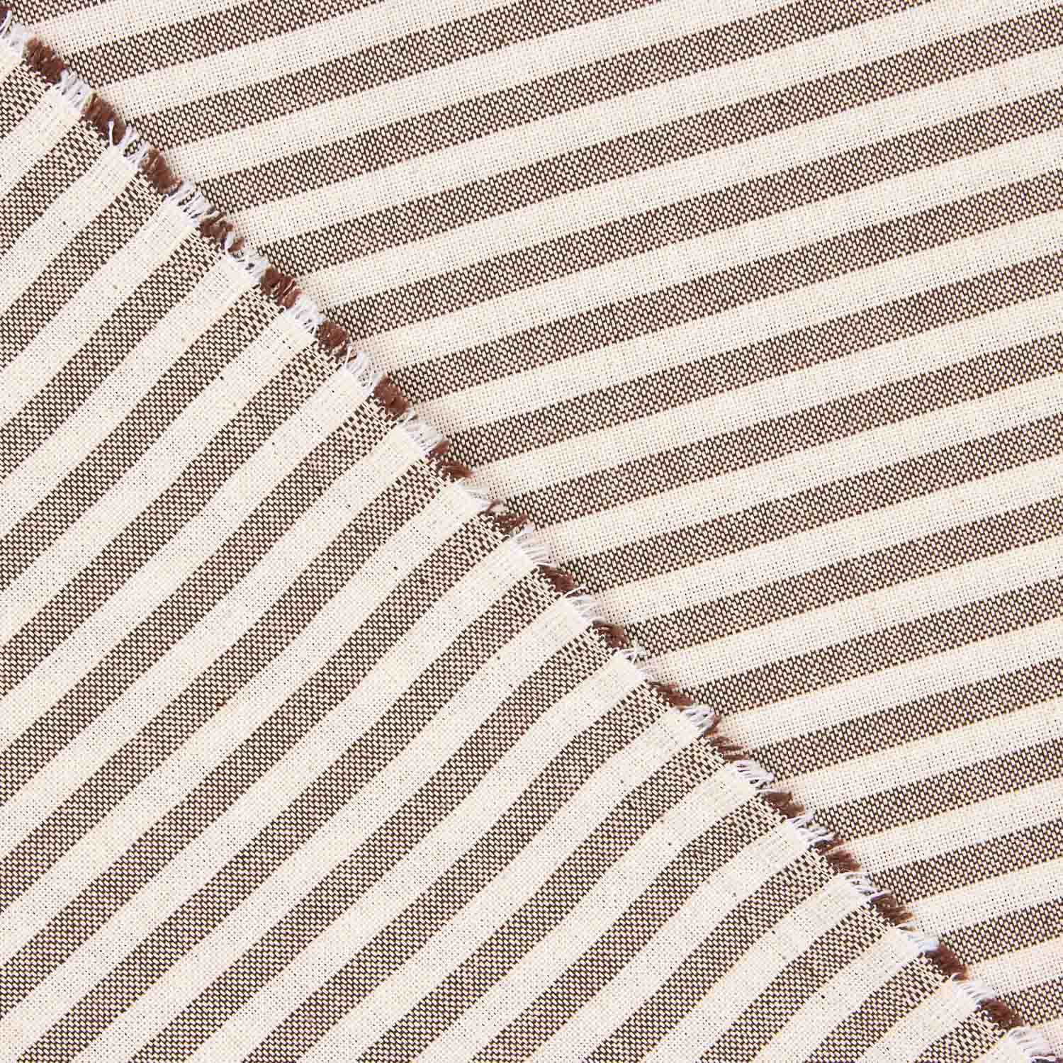 Tissu brun à mini rayures rustique Culla - Ribes y Casals
