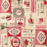 Toile de coton imprimée « Cupcakes et macarons Paris vintage » - Ribes y Casals