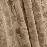Dévoré floral dans les tons beige sur mousseline - Ribes y Casals