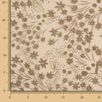 Dévoré floral dans les tons beige sur mousseline - Ribes y Casals