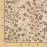 Dévoré floral dans les tons beige sur mousseline - Ribes y Casals