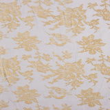 Dévoré floral beige sur mousseline grise - Ribes y Casals