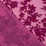 Dévoré floral fuchsia sur mousseline - Ribes y Casals