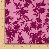 Dévoré floral fuchsia sur mousseline - Ribes y Casals