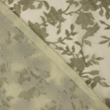 Dévoré floral vert sur mousseline - Ribes y Casals