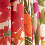 Viscose imprimée de fleurs fuchsia et orange - Ribes y Casals