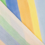 Viscose Bambula imprimée rayures multicolores, fraîche - Ribes y Casals