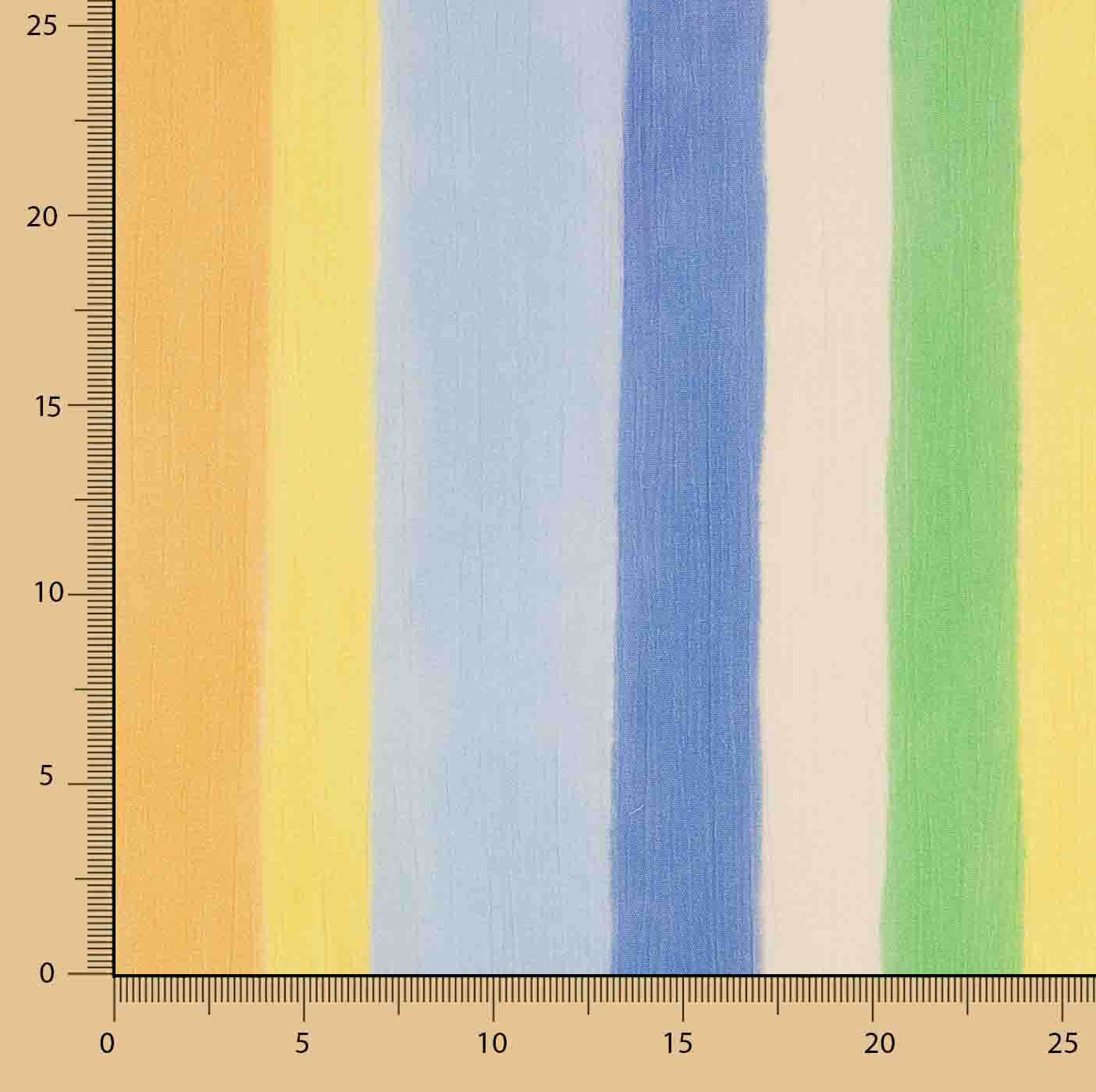 Viscose Bambula imprimée rayures multicolores, fraîche - Ribes y Casals