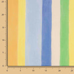 Viscose Bambula imprimée rayures multicolores, fraîche - Ribes y Casals