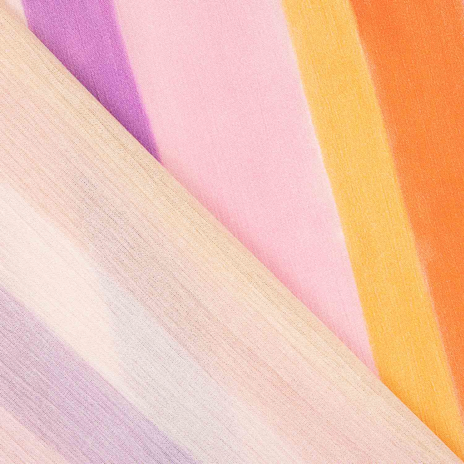 Viscose Bambula imprimée rayures multicolores, douce - Ribes y Casals