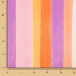 Viscose Bambula imprimée rayures multicolores, douce - Ribes y Casals