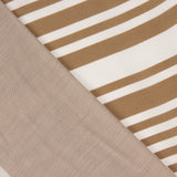 Satin de polyester imprimé Café Latte - Ribes y Casals