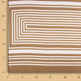 Satin de polyester imprimé Café Latte - Ribes y Casals