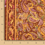 Viscose rustique imprimée cachemire tuile - Ribes y Casals