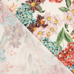 Crêpe de viscose imprimé fleurs aquarelle - Ribes y Casals