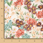Crêpe de viscose imprimé fleurs aquarelle - Ribes y Casals