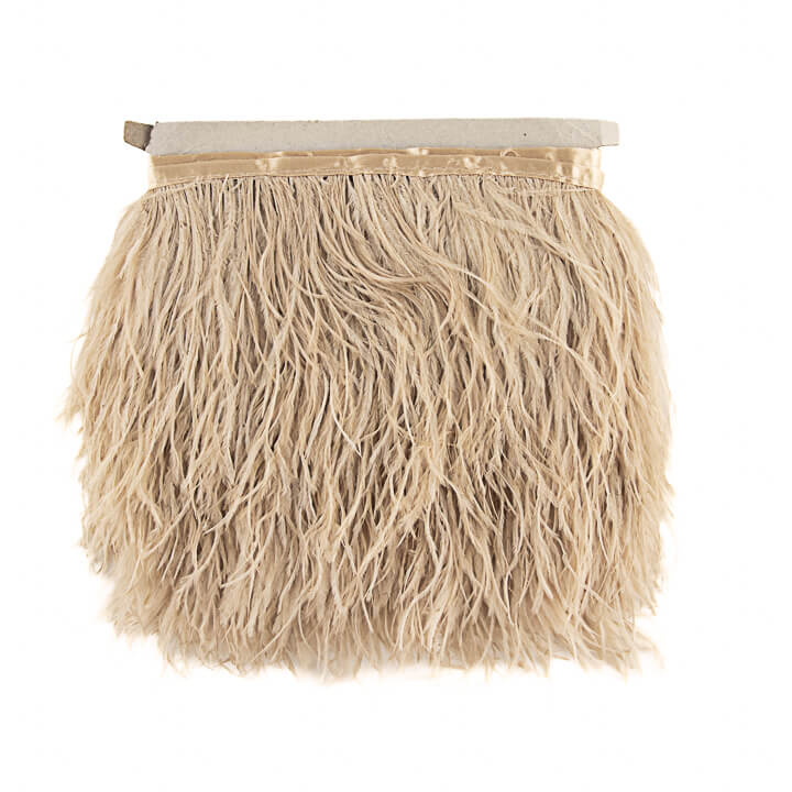 Frange de plumes Plus beige - Ribes y Casals