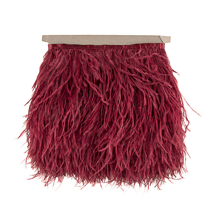 Frange de plumes Plus bordeaux - Ribes y Casals