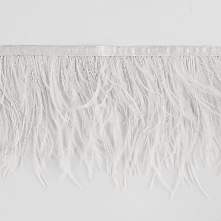Frange de plumes Plus gris perle - Ribes y Casals