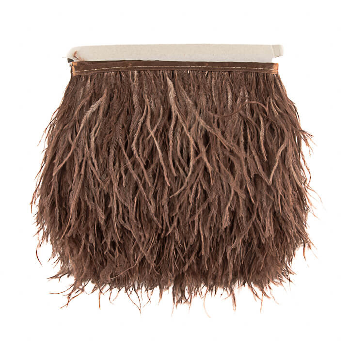 Frange de plumes Plus marron - Ribes y Casals