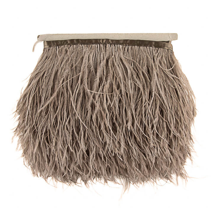 Frange de plumes Plus gris taupe - Ribes y Casals