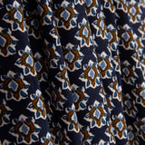 Viscose imprimée petites fleurs bleu marine - Ribes y Casals
