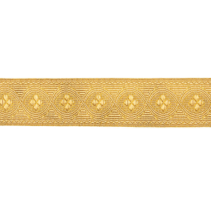 Galon en tissu métallisé doré Réf. 520 – Largeur 40 mm - Ribes y Casals