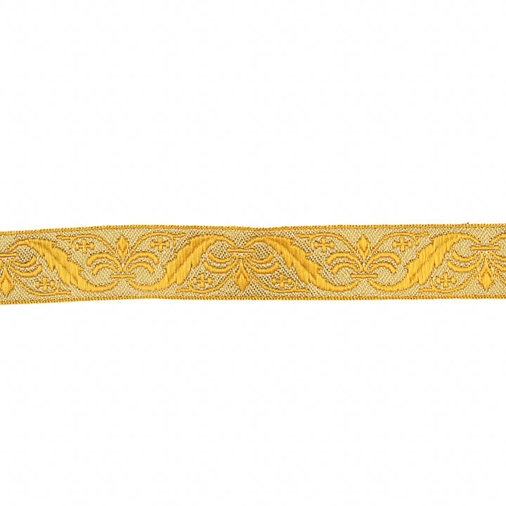Galon tissu métallisé doré Réf. 428 – Largeur 25 mm - Ribes y Casals