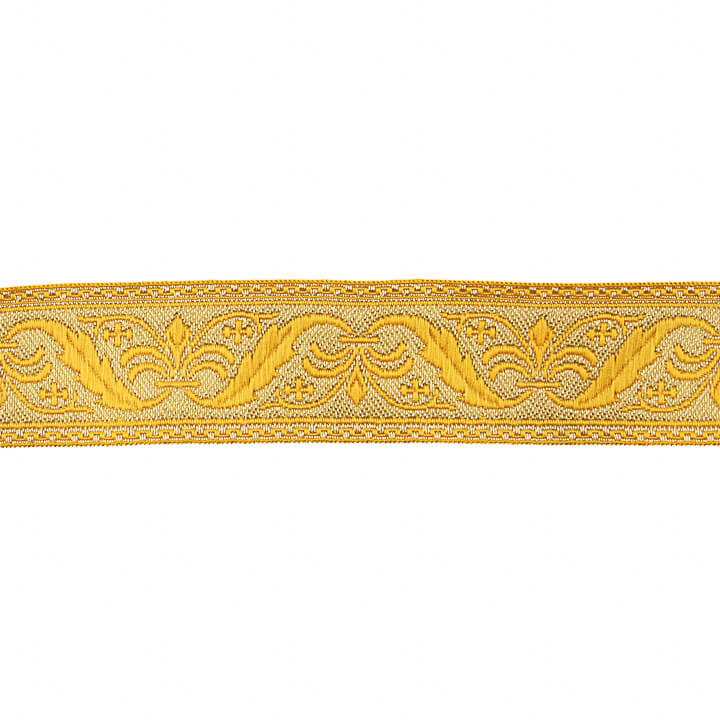 Galon en tissu métallisé doré Réf. 428 – Largeur 40 mm - Ribes y Casals