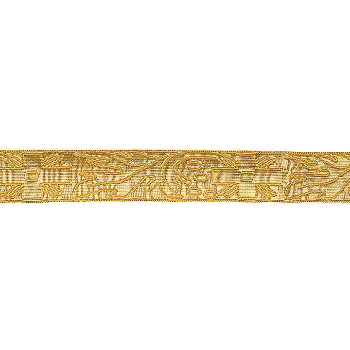 Galon tissu métallisé doré Réf. 438 – Largeur 25 mm - Ribes y Casals