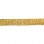 Galon en tissu métallisé doré Réf. 468 – Largeur 25 mm - Ribes y Casals