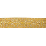Galon tissu métallisé doré Réf. 468 – Largeur 40 mm - Ribes y Casals