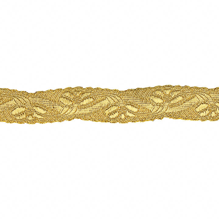 Galon tissu métallisé doré Réf. 95001 – Largeur 25 mm - Ribes y Casals