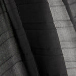 Gaze en mousseline plissée Soleil noire - Ribes y Casals