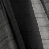 Gaze en mousseline plissée Soleil noire - Ribes y Casals