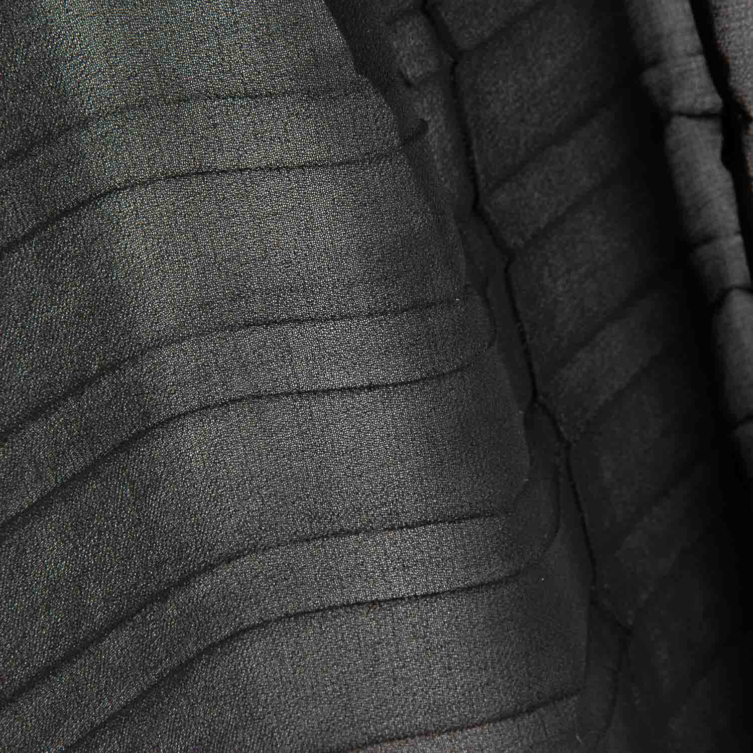 Gaze en mousseline plissée Soleil noire - Ribes y Casals