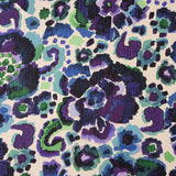 Gaze en polyester imprimée aquarelle violette - Ribes y Casals