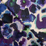 Gaze en polyester imprimée aquarelle violette - Ribes y Casals