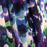 Gaze en polyester imprimée aquarelle violette - Ribes y Casals