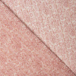 Gaze en polyester lurex imprimée cachemire rose - Ribes y Casals