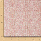Gaze en polyester lurex imprimée cachemire rose - Ribes y Casals