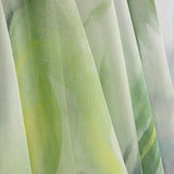 Gaze de soie naturelle Jardin Aquarelle Vert - Ribes y Casals