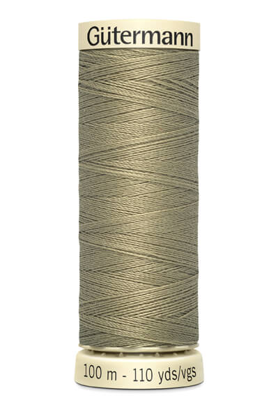 Fils Gütermann 100 m, couleur 258, kaki, doux - Ribes y Casals
