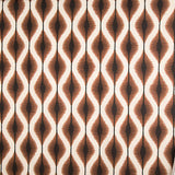Toile de coton effet tissu de lin Ikat ethnique terracotta - Ribes y Casals