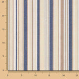 Toile d'extérieur en téflon à fines rayures multicolores bleues 320 cm - Ribes y Casals