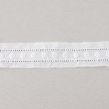 Bande de batiste brodée blanche modèle 11701 – 30 mm - Ribes y Casals