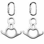 Kit de rigging aérien : 2 mousquetons + 2 descendeurs en 8 pour yoga aérien - Ribes y Casals