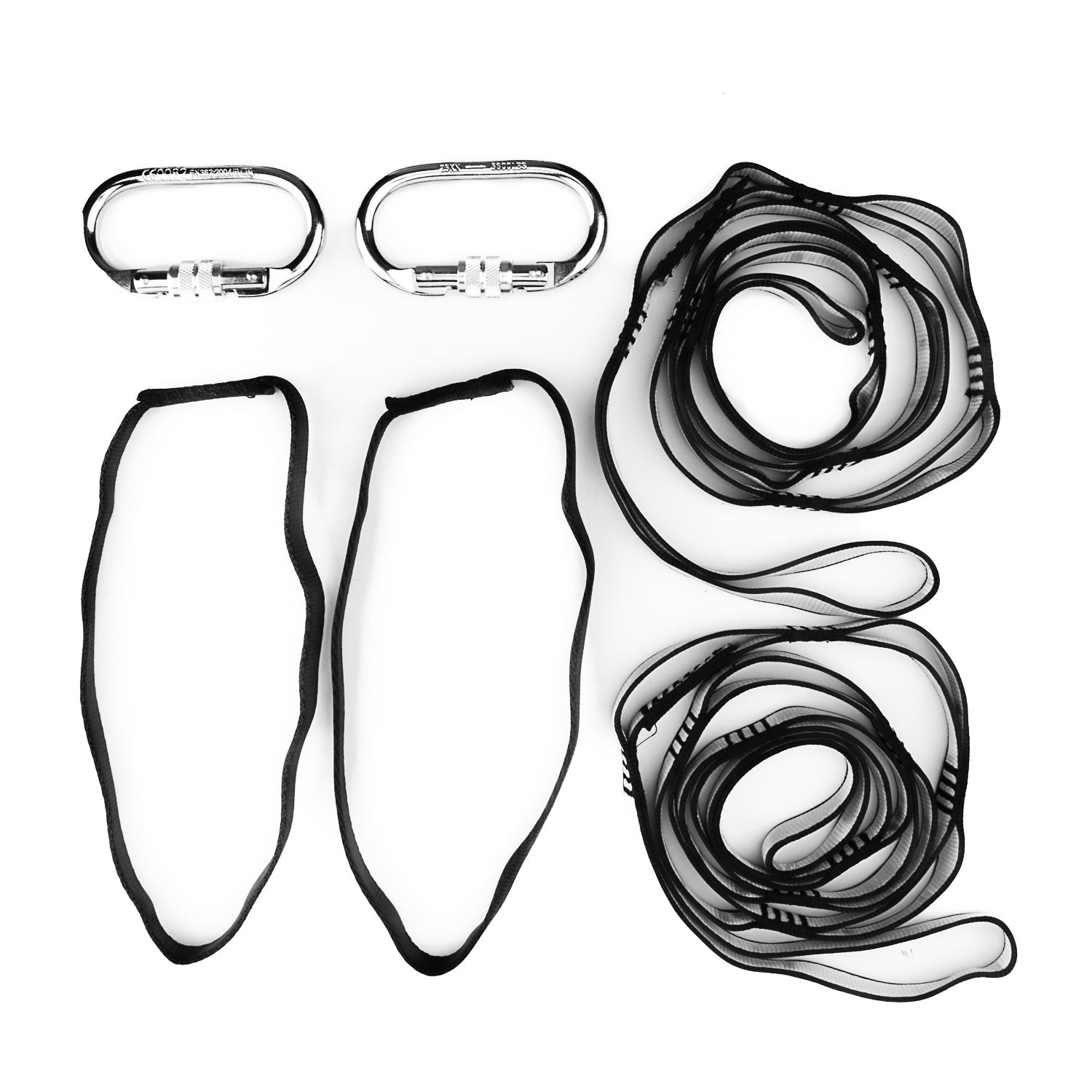 Pack double de rigging pour yoga aérien : 2 mousquetons + 2 rallonges + 2 sangles - Ribes y Casals